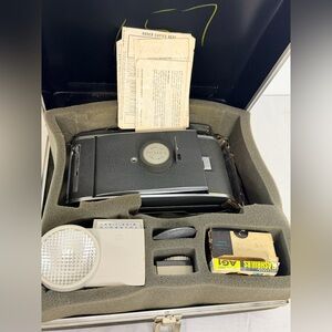 Vintage Polaroid Land Camera Model 150 Full Kit 1950s